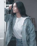 girl in jeans jacket