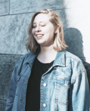 girl in jeans jacket