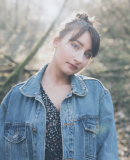 girl in jeans jacket