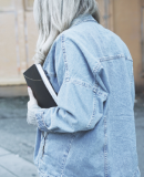 girl in jeans jacket