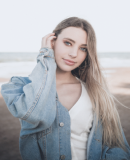 girl in jeans jacket